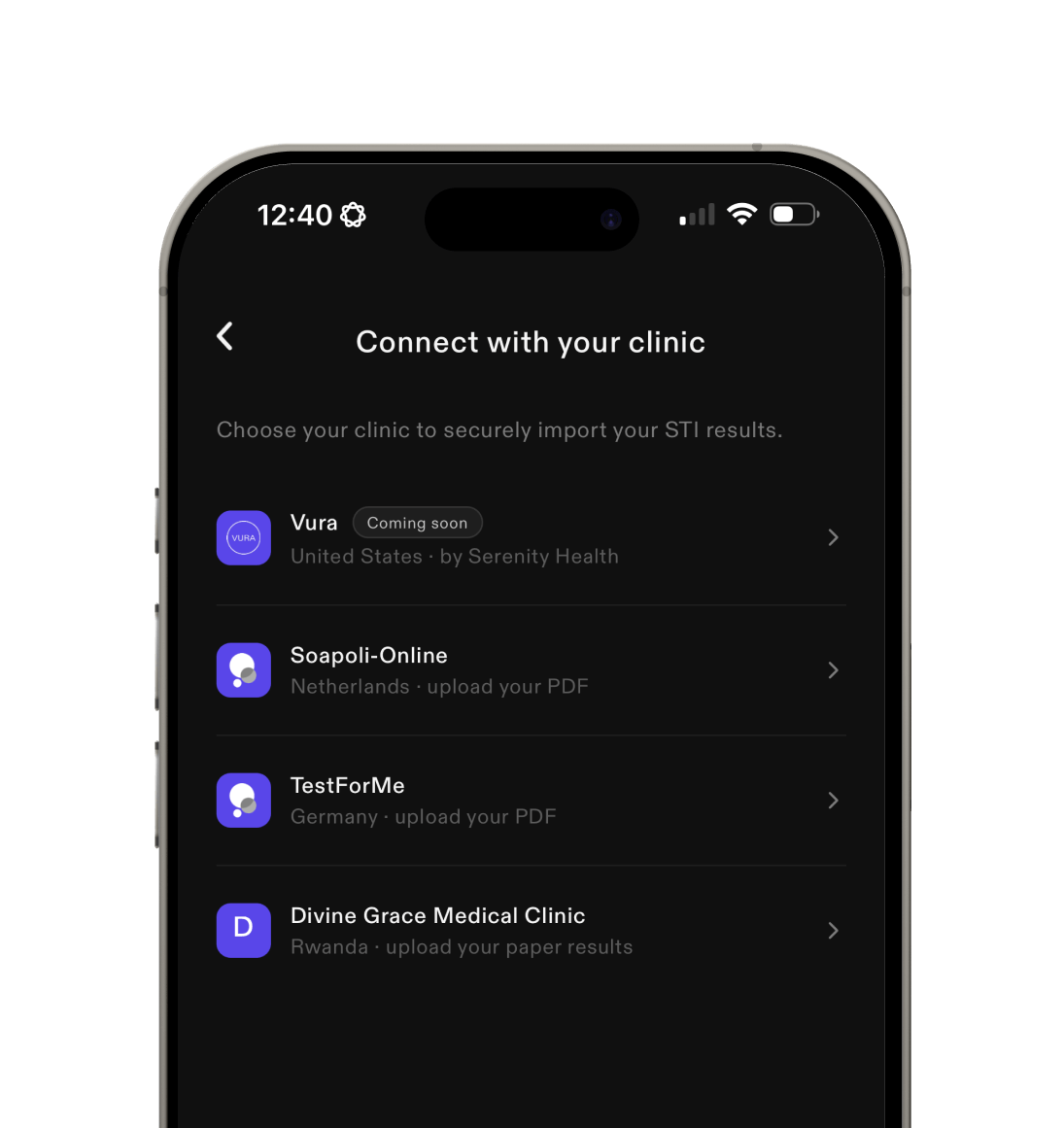 Conectar tu clínica para importar resultados a la app Zults