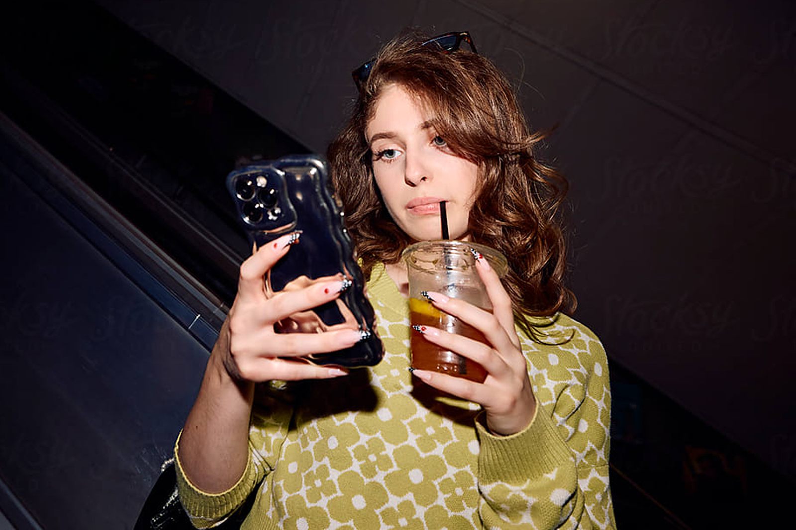 A phone showing sexual-health facts, separating myths from reality